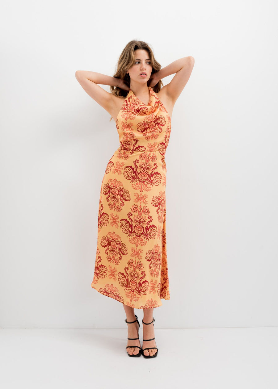 VESTIDO LARGO ESTAMPADO