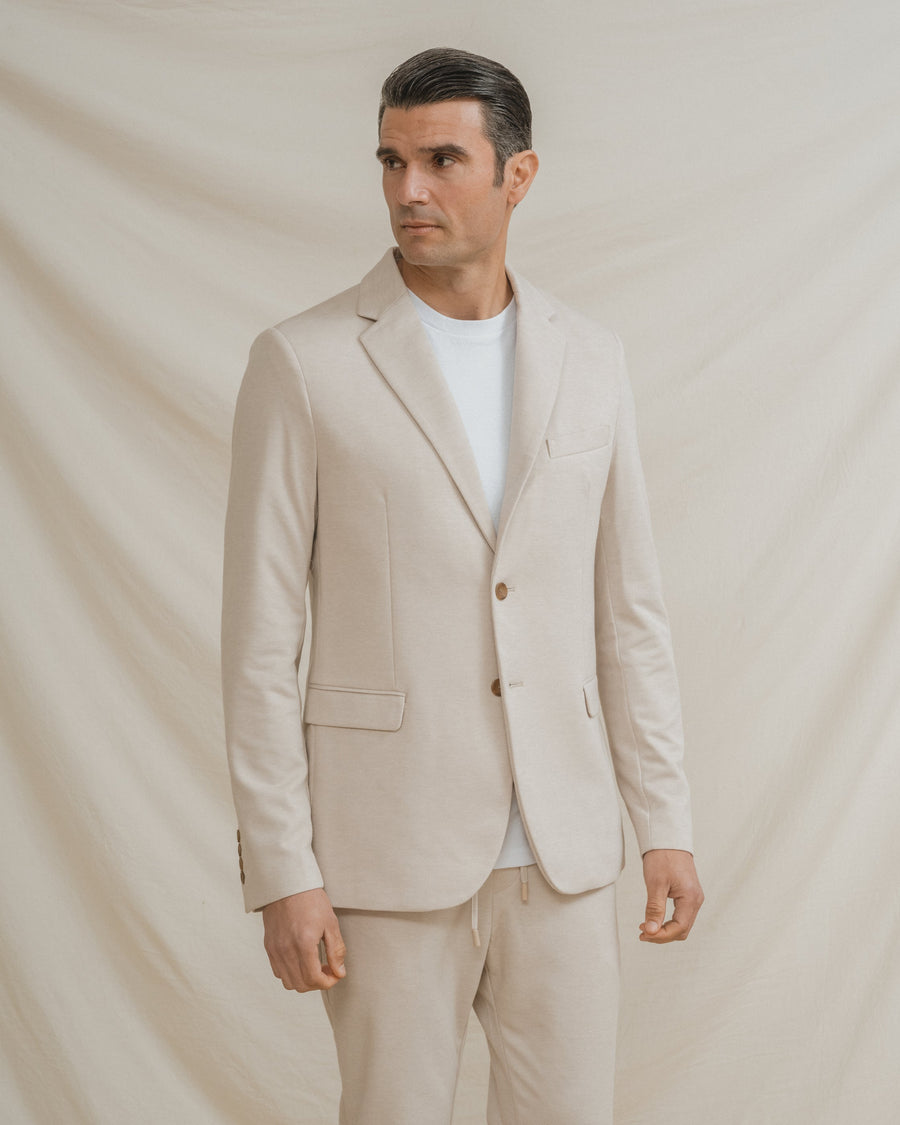BLAZER CASUAL ESTRUCTURA BEIGE