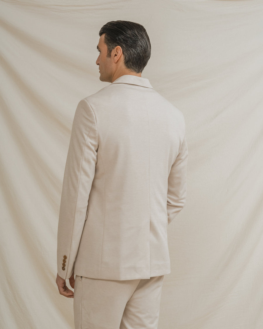 BLAZER CASUAL ESTRUCTURA BEIGE