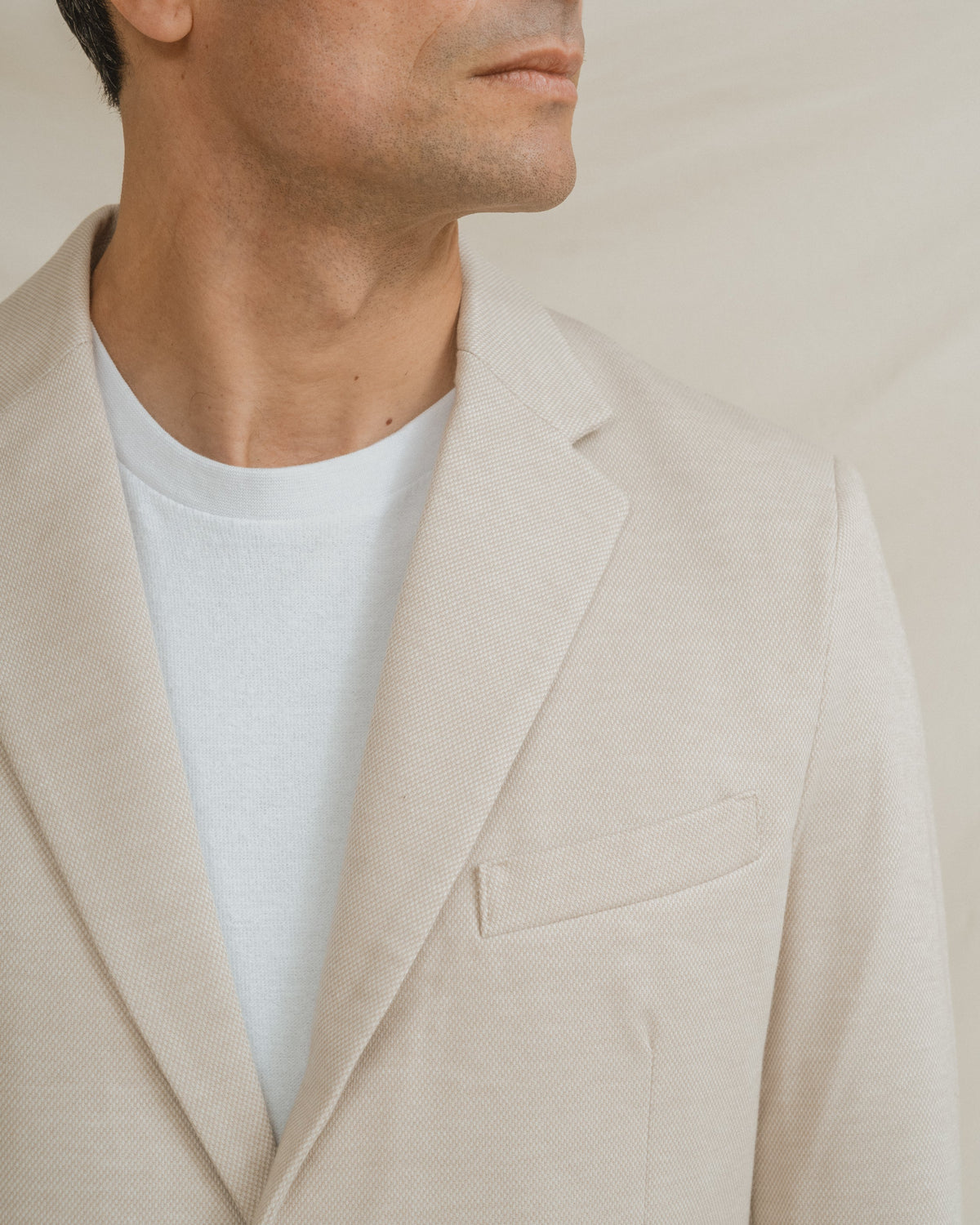BLAZER CASUAL ESTRUCTURA BEIGE