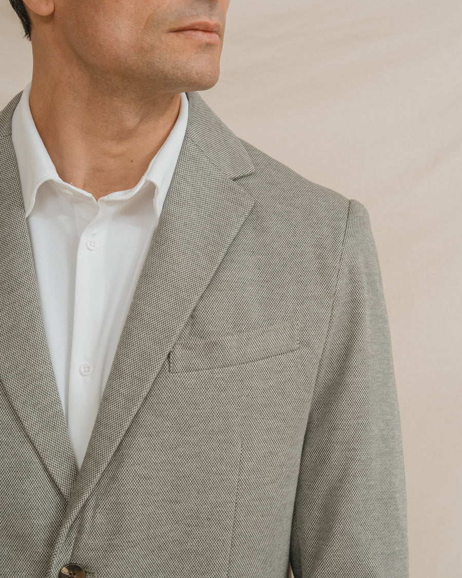 BLAZER CASUAL ESTRUCTURA VERDE