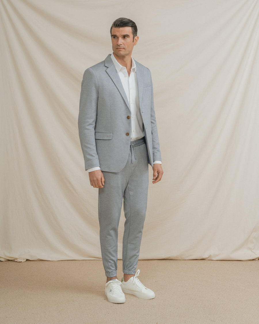 BLAZER CASUAL ESTRUCTURA CELESTE