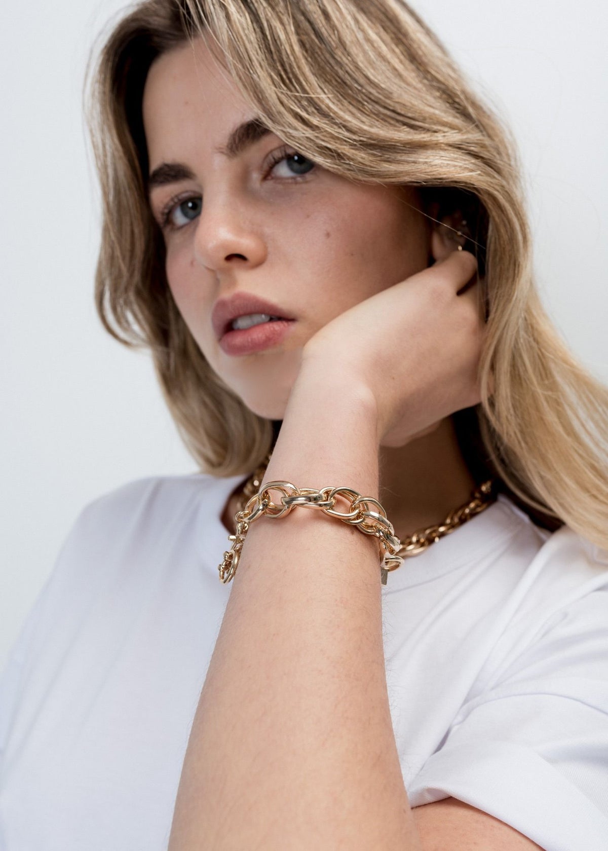 Pulsera eslabones combinado-83404