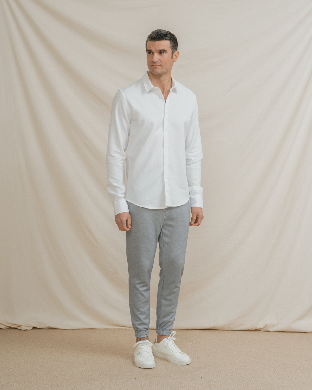 PANTALÓN TRAJE JOGGER CASUAL CELESTE