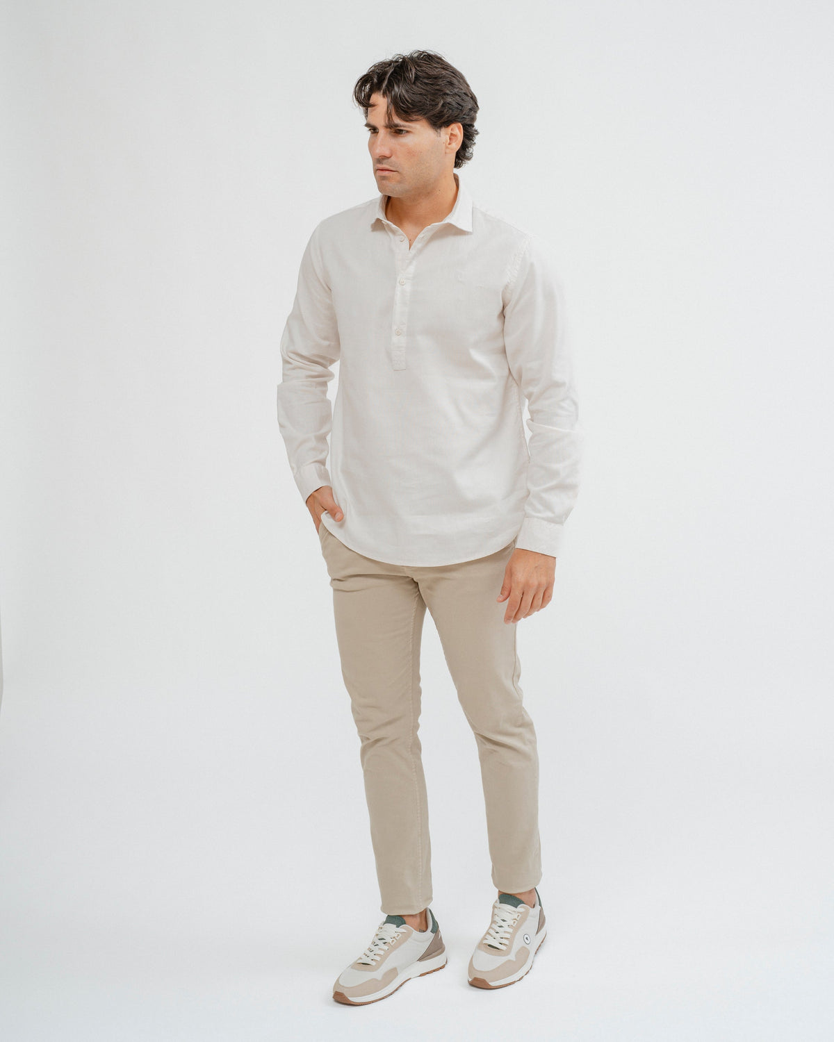 CAMISA POLERA TINTE FALSO