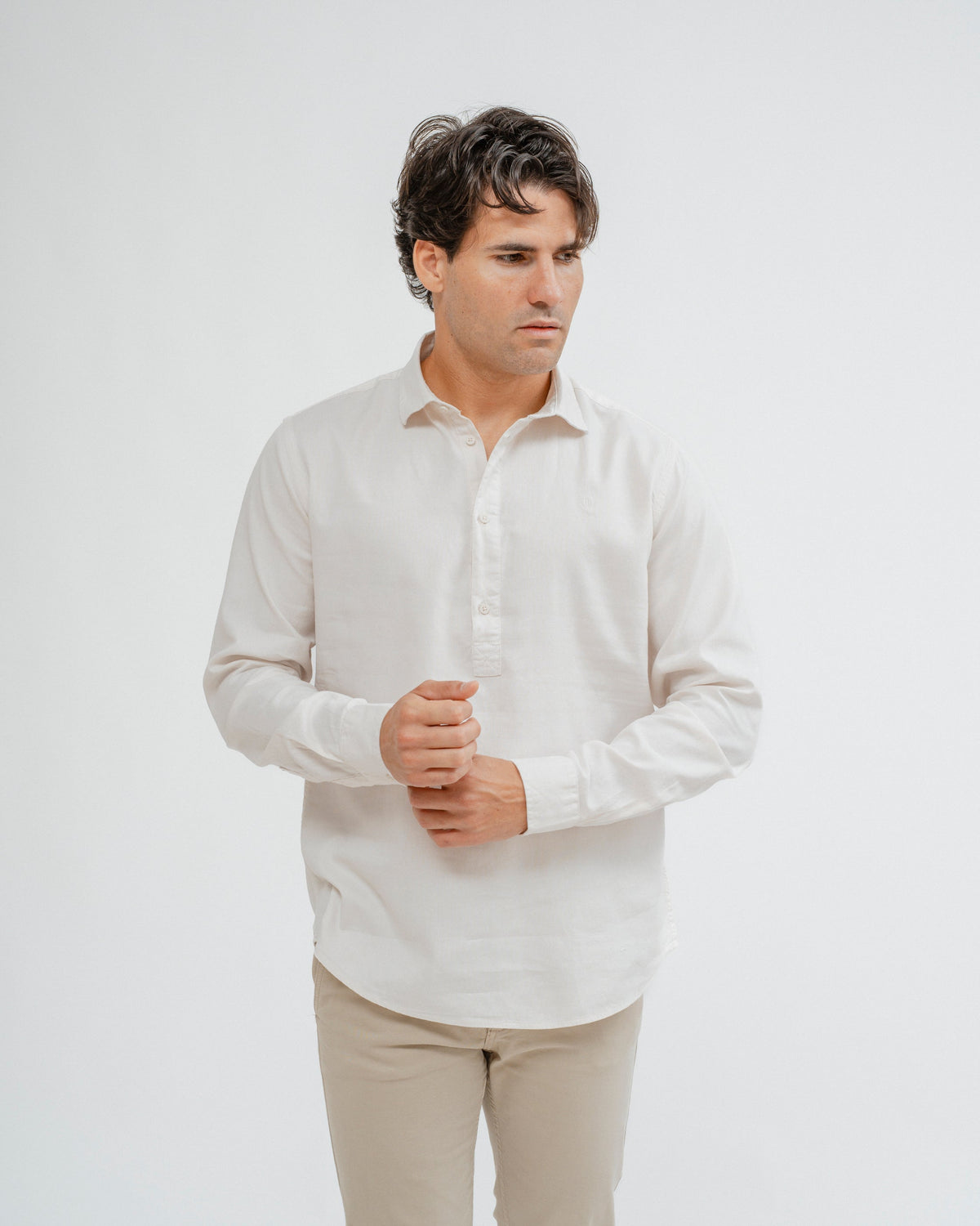 CAMISA POLERA TINTE FALSO