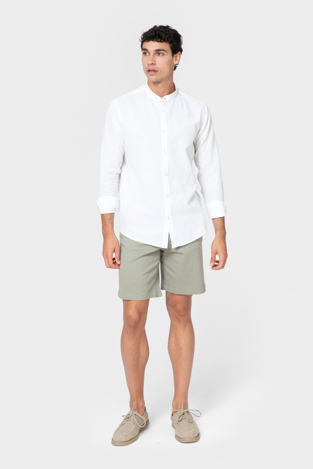 CAMISA LINO CUELLO MAO