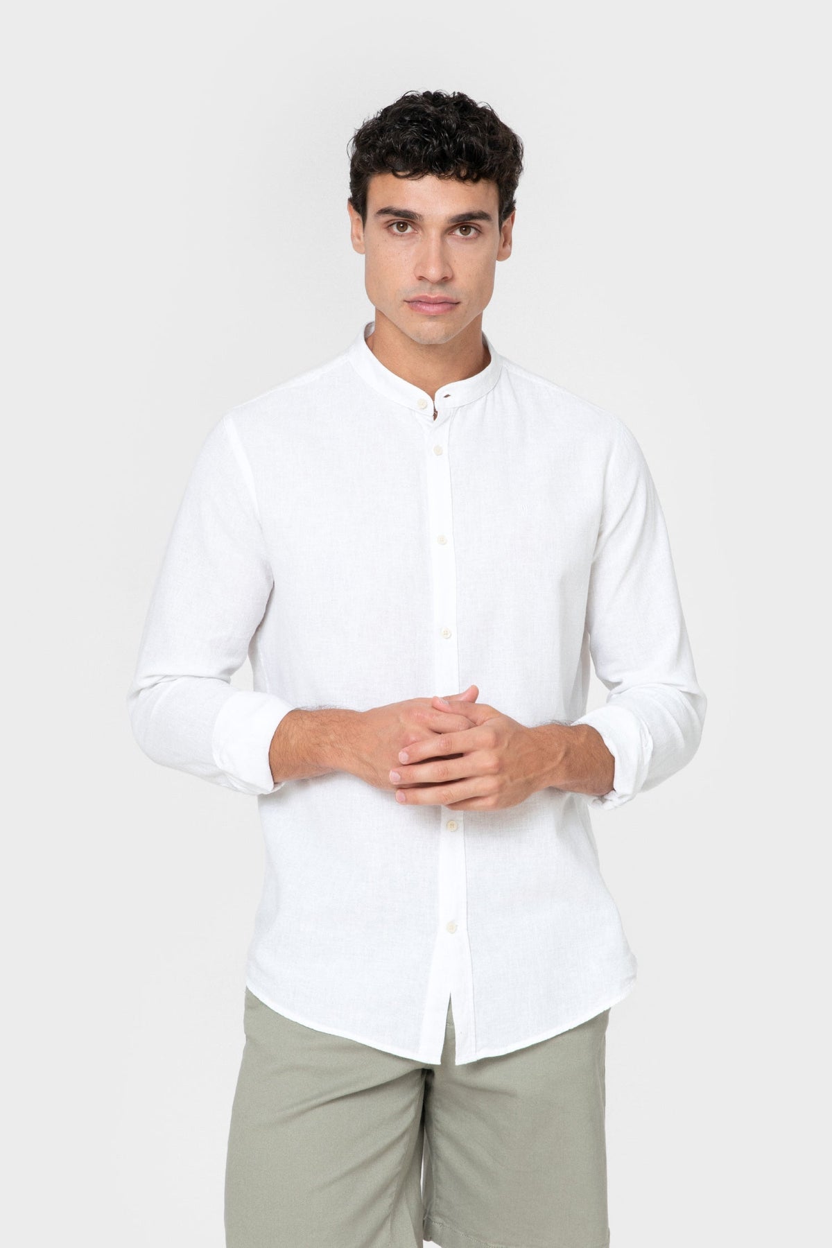 CAMISA LINO CUELLO MAO