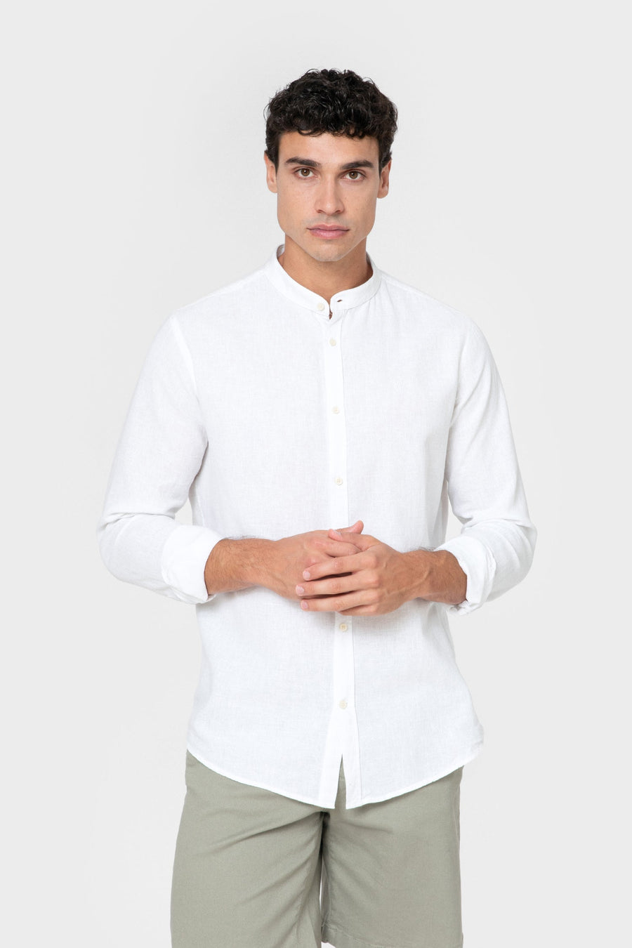 CAMISA LINO CUELLO MAO