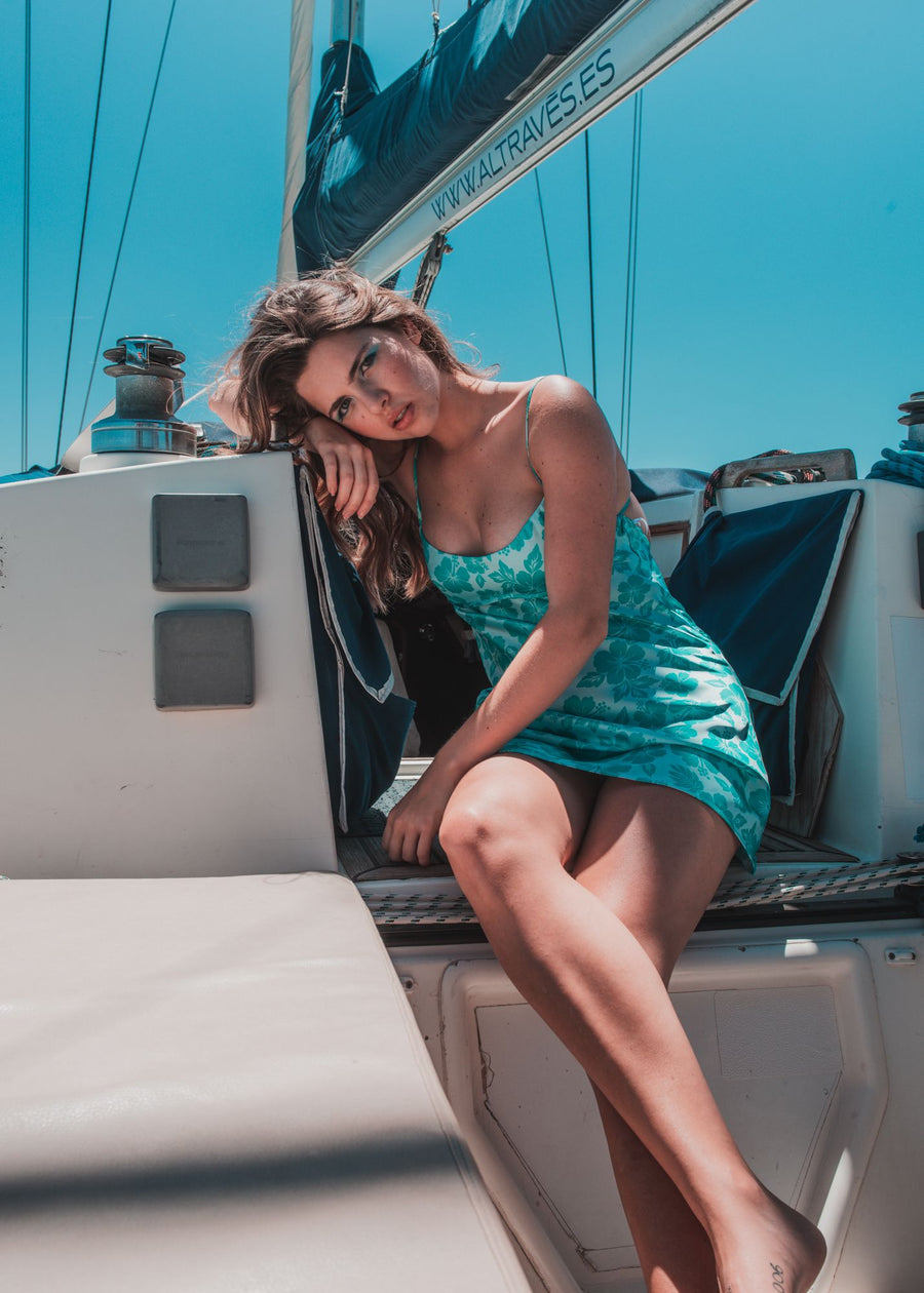 VESTIDO ESTAMPADO SATINADO