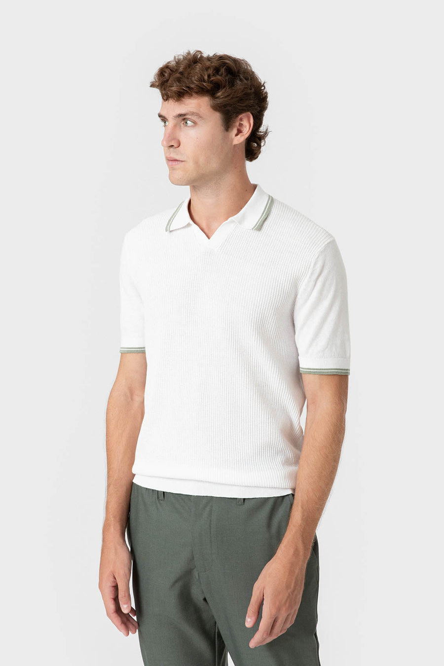 POLO TRICOT RAYA CUADRILLÉ