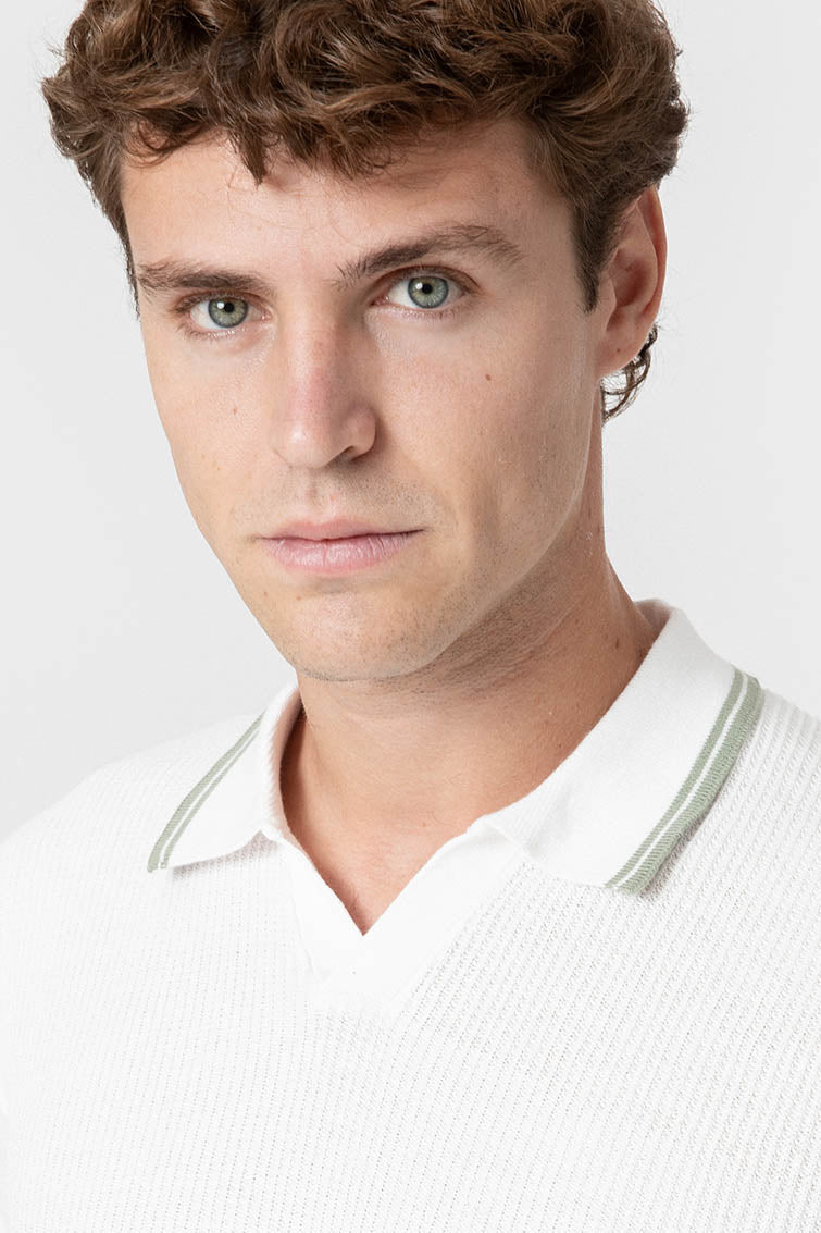 POLO TRICOT RAYA CUADRILLÉ