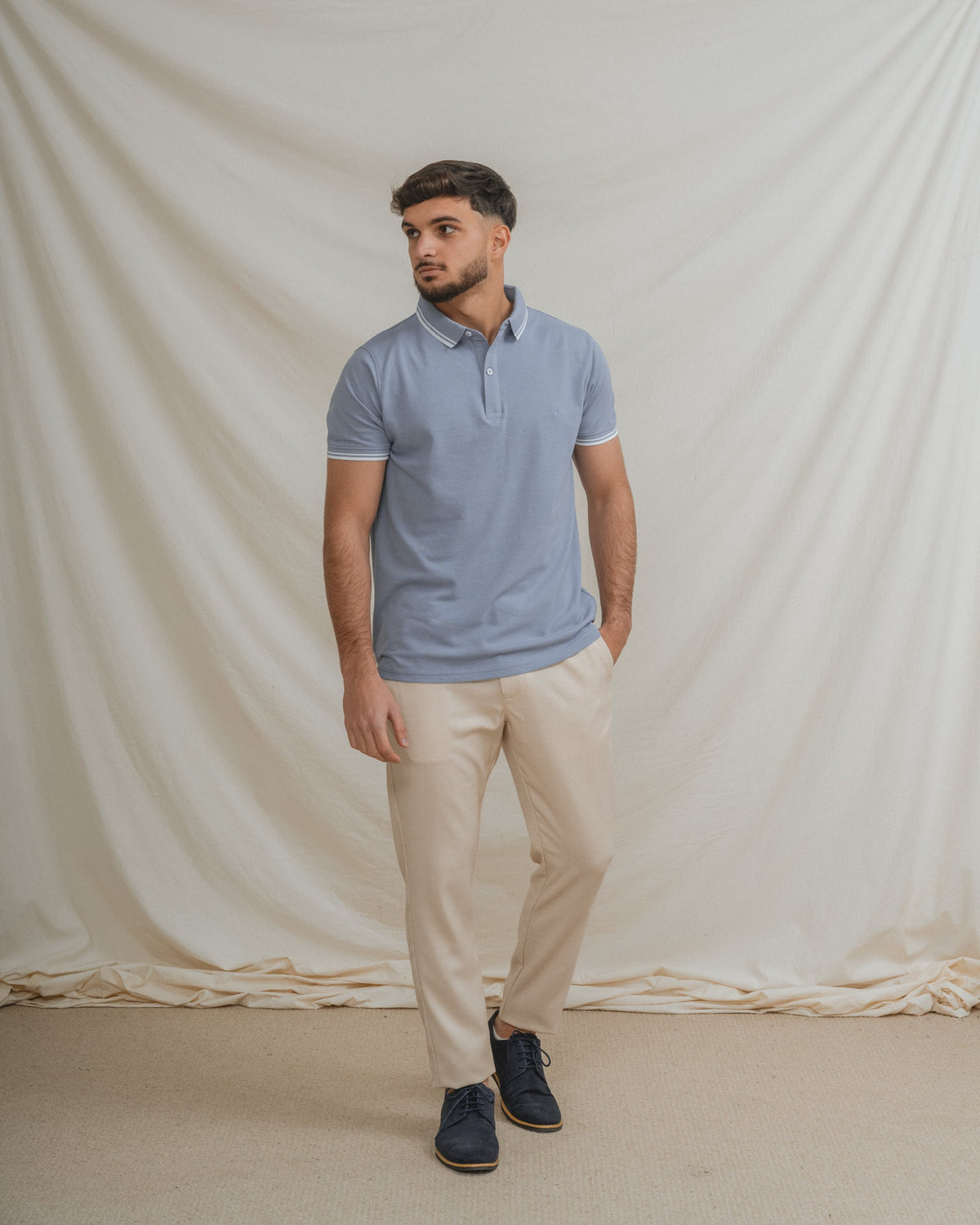 POLO BÁSICO PIQUÉ LÍNEA
