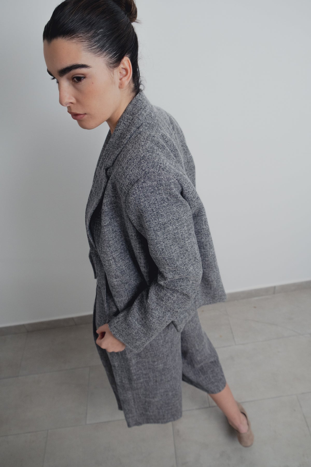 BLAZER ESTRUCTURA CRUZADA CROPPED