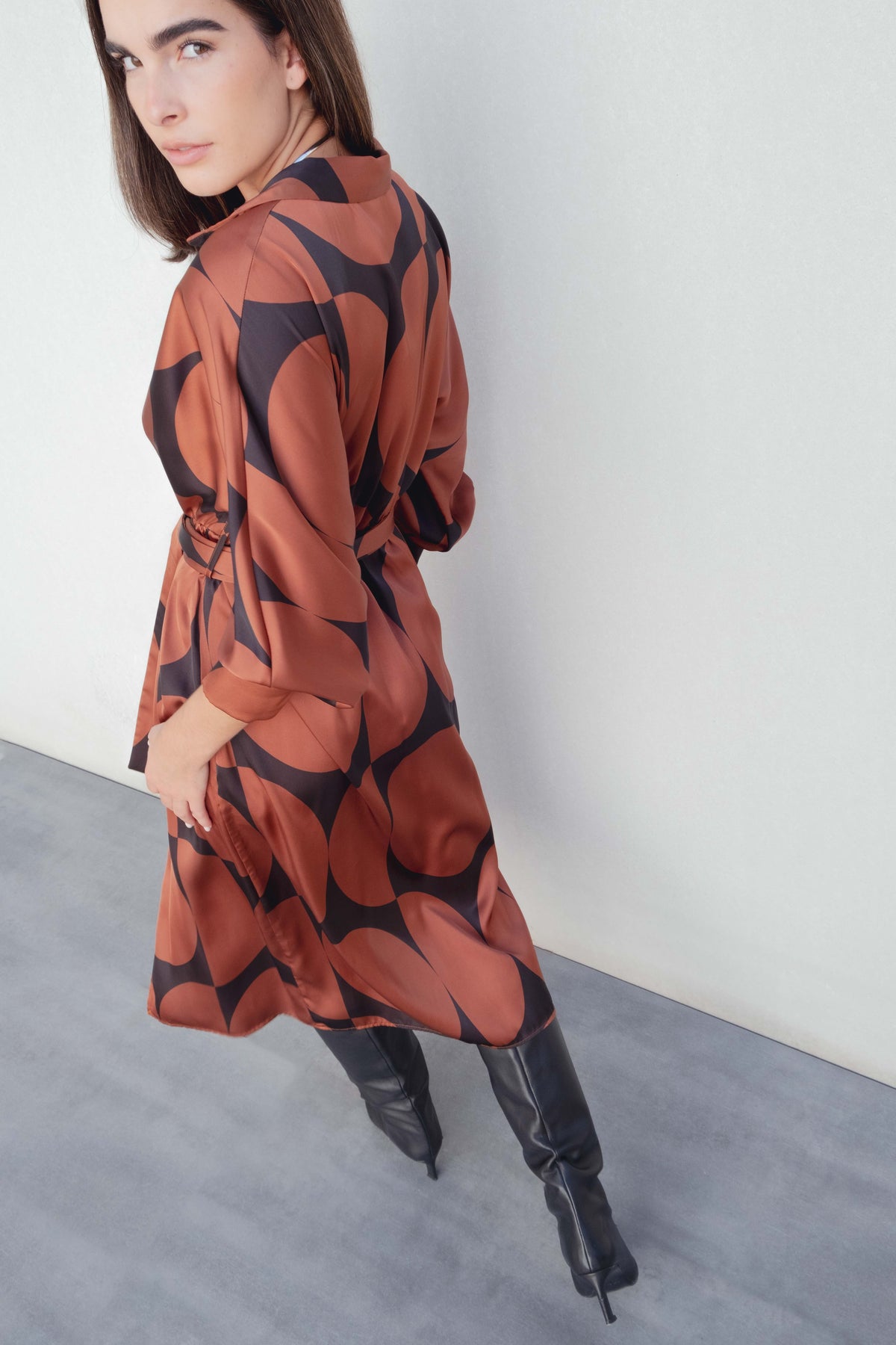 VESTIDO CRUZADO ESTAMPADO