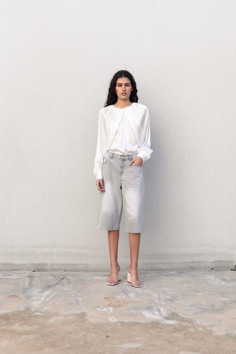 BLUSA SATINADA