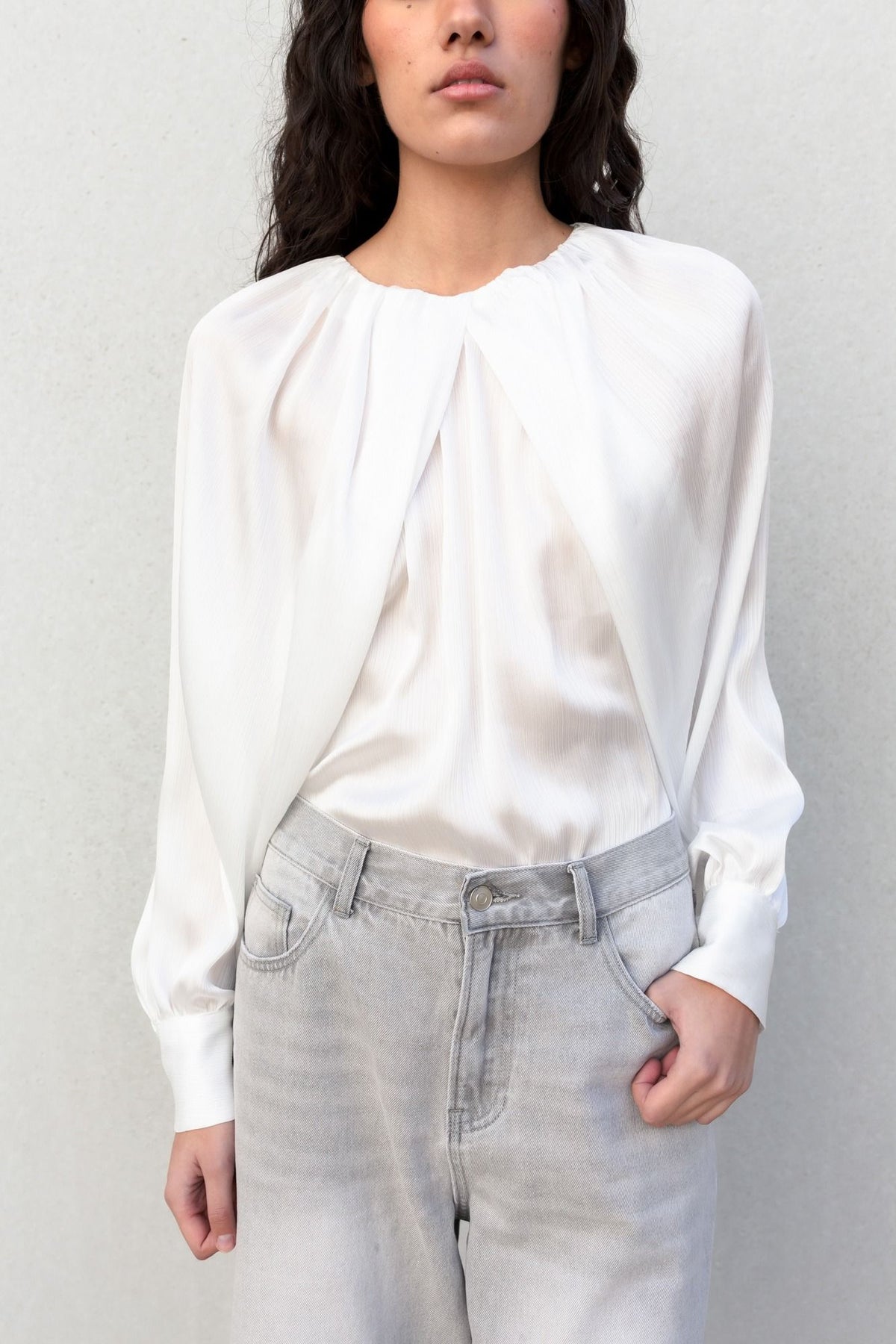 BLUSA SATINADA