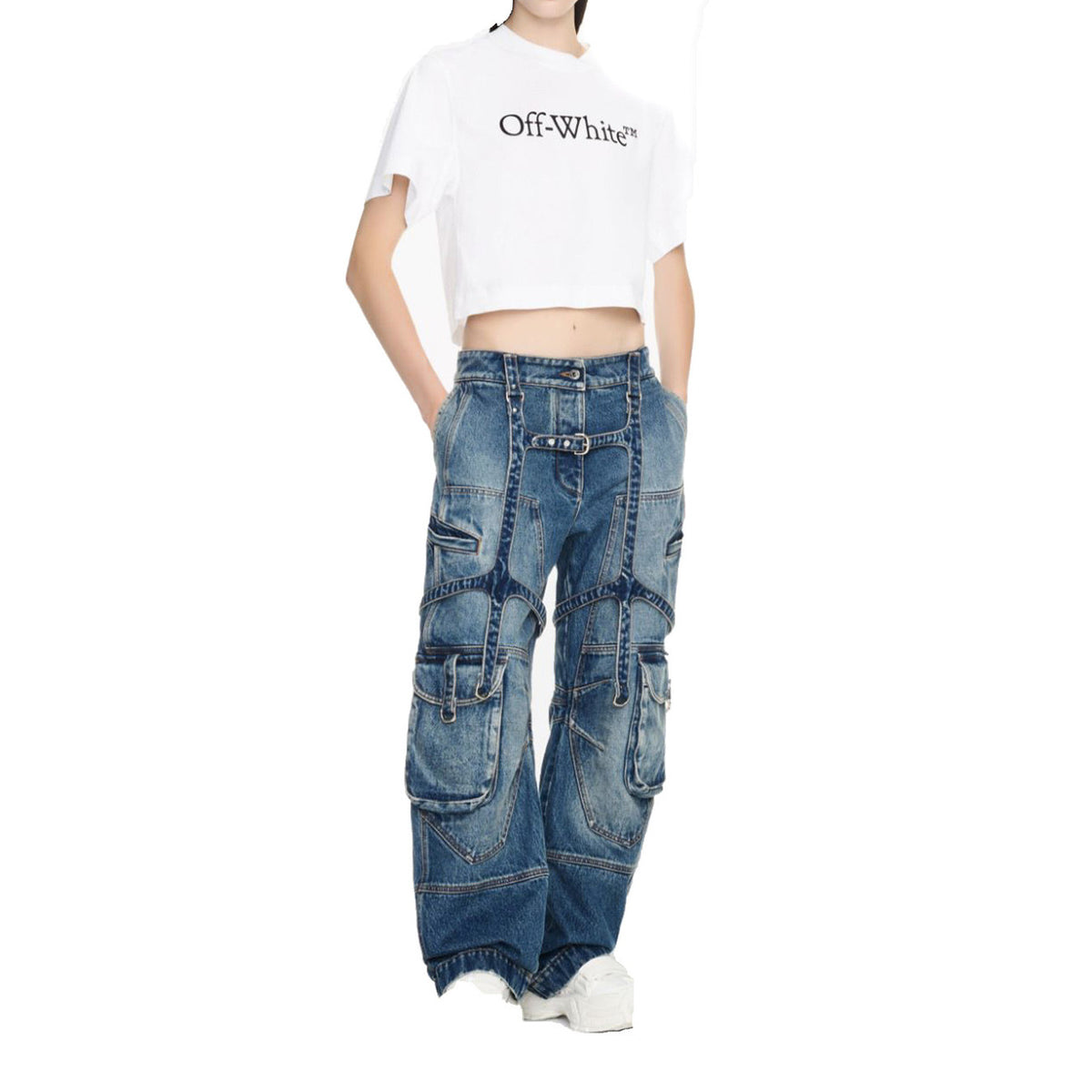 Off-white Mujer Vaqueros